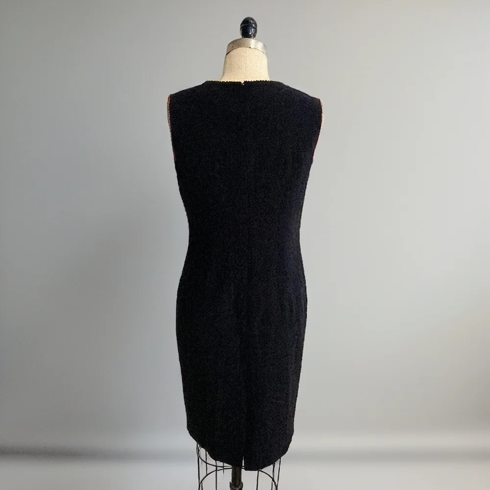 Anne Kaelie Classic Black Sleeveless Sheath Dress – Size 10